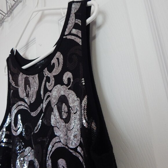 Karen Kane, Floral Print, Sequins, Tank Top - Picture 5 of 6